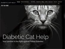 Tablet Screenshot of diabeticcathelp.com